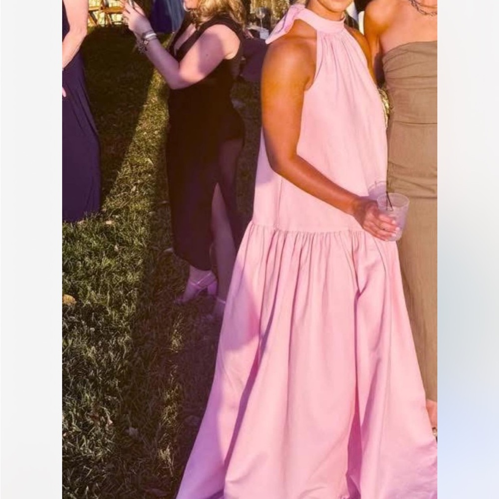 STAUD PINK MARLOWE DRESS worn once